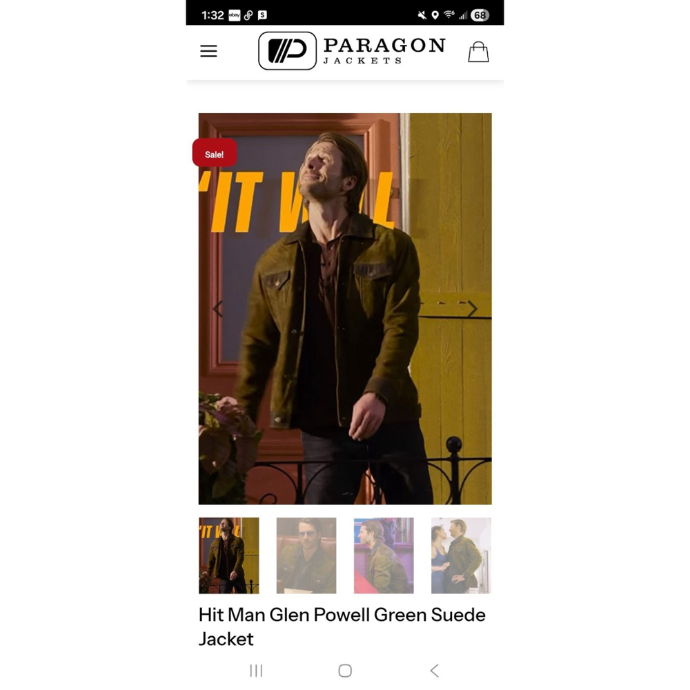 Men's Olive Suede Jacket - Picture 2 of 12